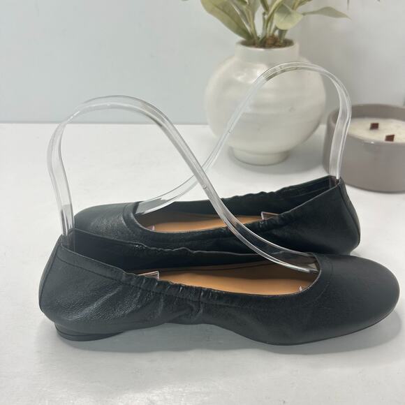 Vionic Alexa Crn Npa Leather Ballet Flats Slip On Shoes Black Women's 5 NWOB - Picture 6 of 9
